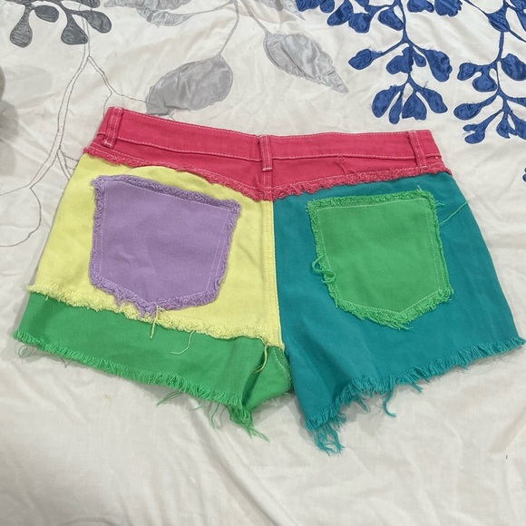 Color Block Retro Jeans - Picture 2 of 3